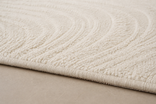 Ivory Wave Hand Loom Wool Rug