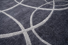Charcoal Abstract Wool Rug