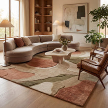 Sculptural Organic Hand Tufted Wool Rug