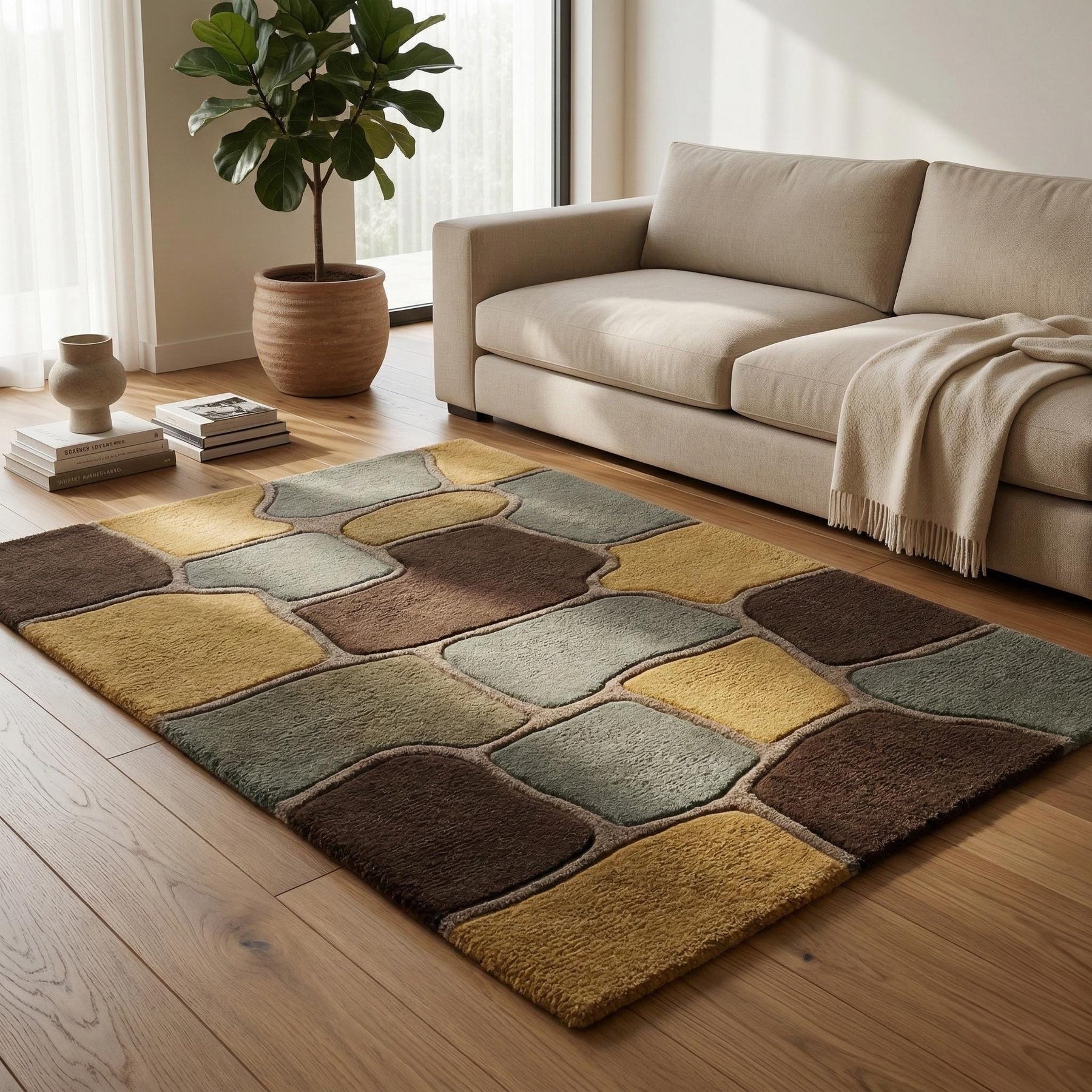 Modern 3D Hand Tufted Rug