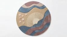 Round Hand Tufted Wool Rug