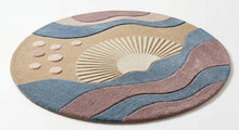 Round Hand Tufted Wool Rug