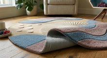 Round Hand Tufted Wool Rug