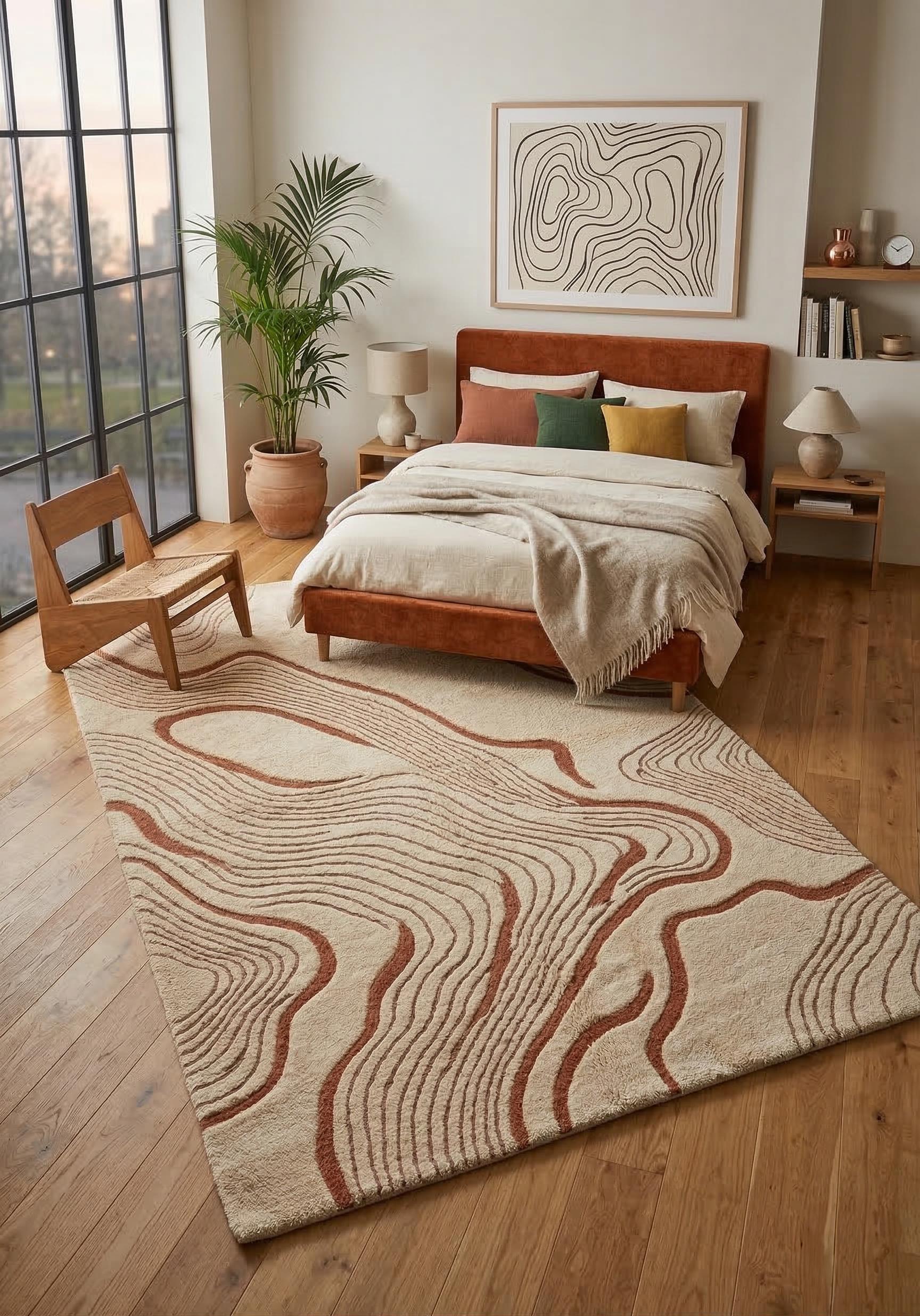 Textured Hand Tufted Wool Rug