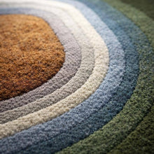 Nature Inspired Round Hand Tufted Rug