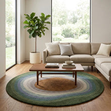 Nature Inspired Round Hand Tufted Rug