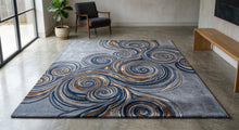 Swirl Hand Tufted Wool Rug