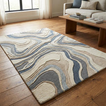 Strata Abstract Hand Tufted Wool Rug