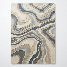 Strata Abstract Hand Tufted Wool Rug