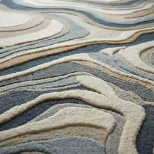 Strata Abstract Hand Tufted Wool Rug