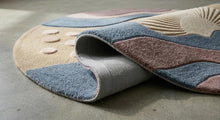 Round Hand Tufted Wool Rug