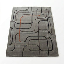 Geometric Wool and Viscose Rug