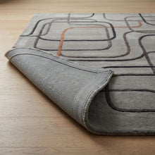 Geometric Wool and Viscose Rug