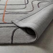 Geometric Wool and Viscose Rug
