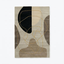 Neutral Abstract Hand Tufted Wool Rug