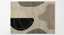 Neutral Abstract Hand Tufted Wool Rug