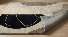 Neutral Abstract Hand Tufted Wool Rug