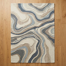 Strata Abstract Hand Tufted Wool Rug