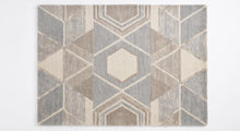 Modern Geometric Hand Tufted Wool Rug