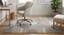 Modern Geometric Hand Tufted Wool Rug