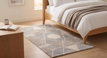 Modern Geometric Hand Tufted Wool Rug