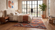 Terracotta Southwestern Wool Rug