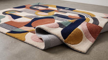 Geometric Abstract Hand Tufted Wool Rug