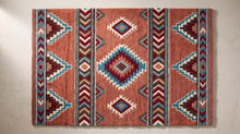 Terracotta Southwestern Wool Rug