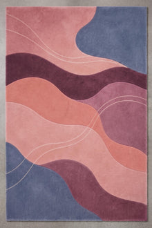 Blush Abstract Hand Tufted Wool Rug